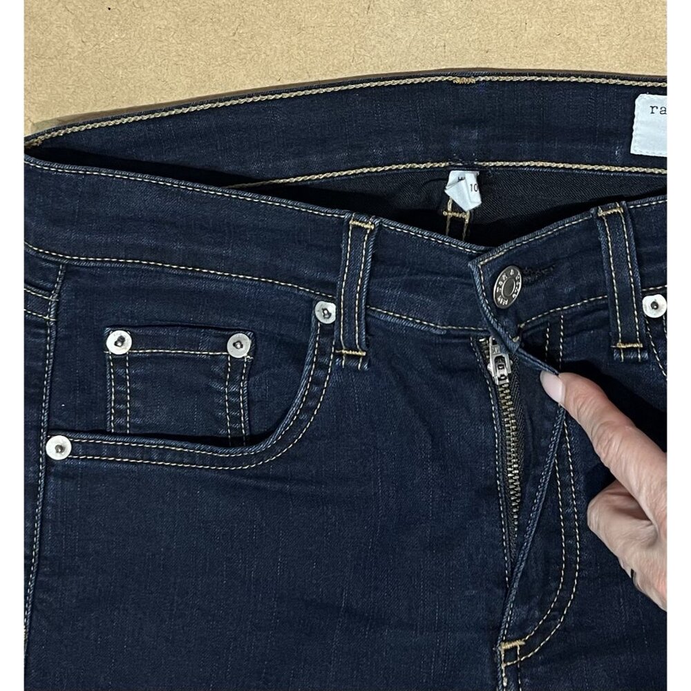 Rag & Bone Women’s Jeans Size 26 Crop Flare High Rise Blue Denim - Picture 4 of 15